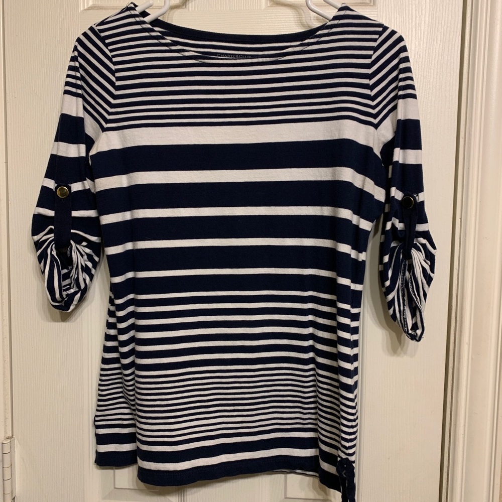 Cotton striped top